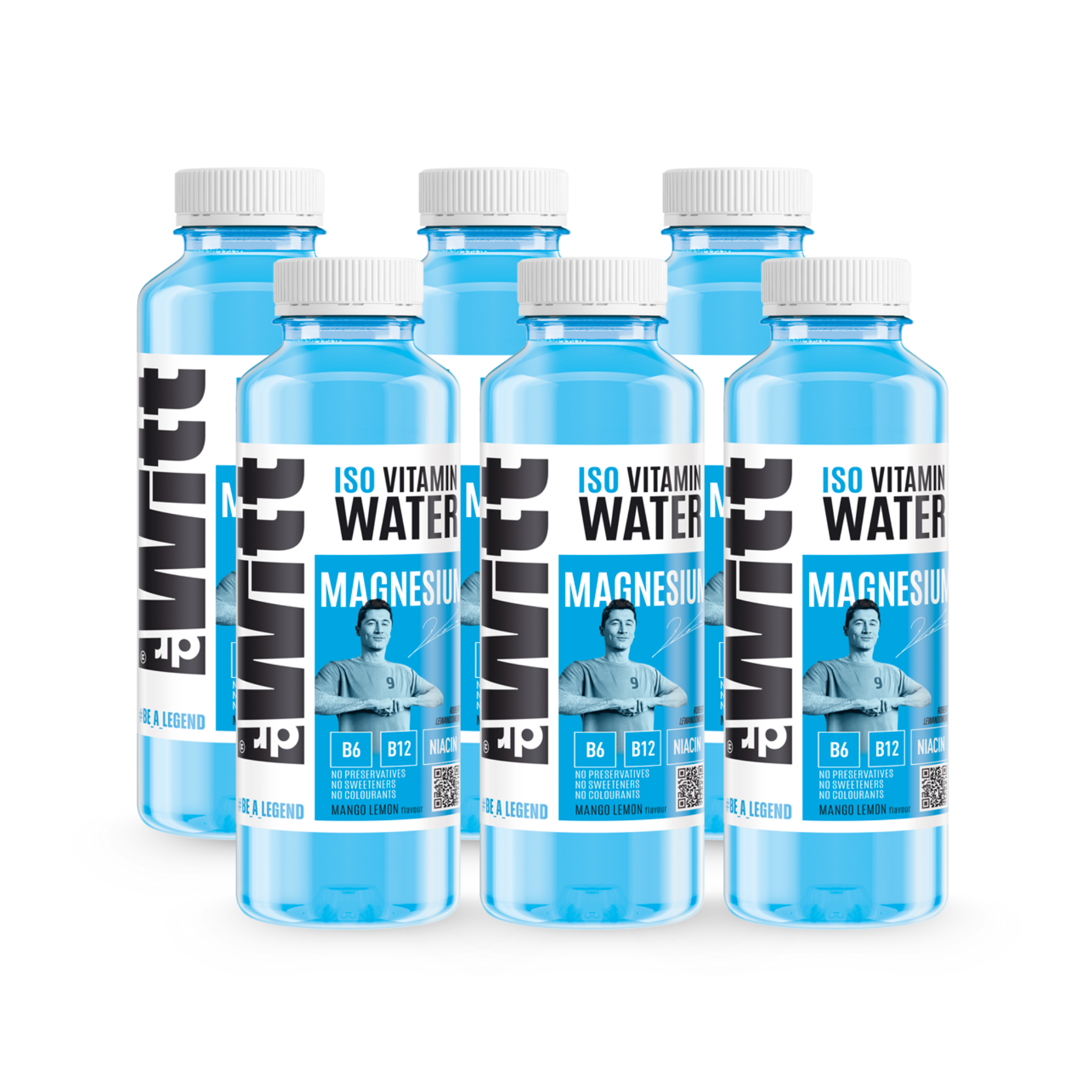 WITT ISO Vitamin Water mango-cytryna MAGNESIUM 550ml x6
