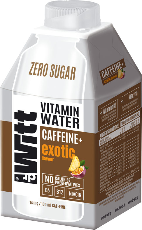 Witt Woda Kofeinowa o smaku egzotycznym 500ml