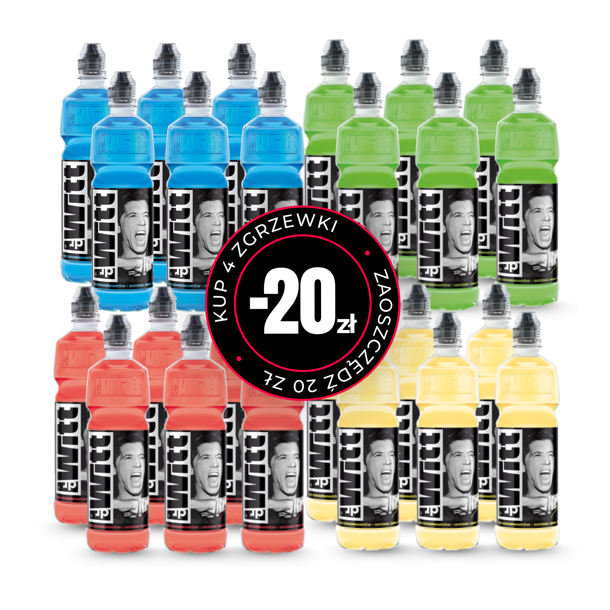 WITT Isotonic Drink Mix smaków 750ml x24