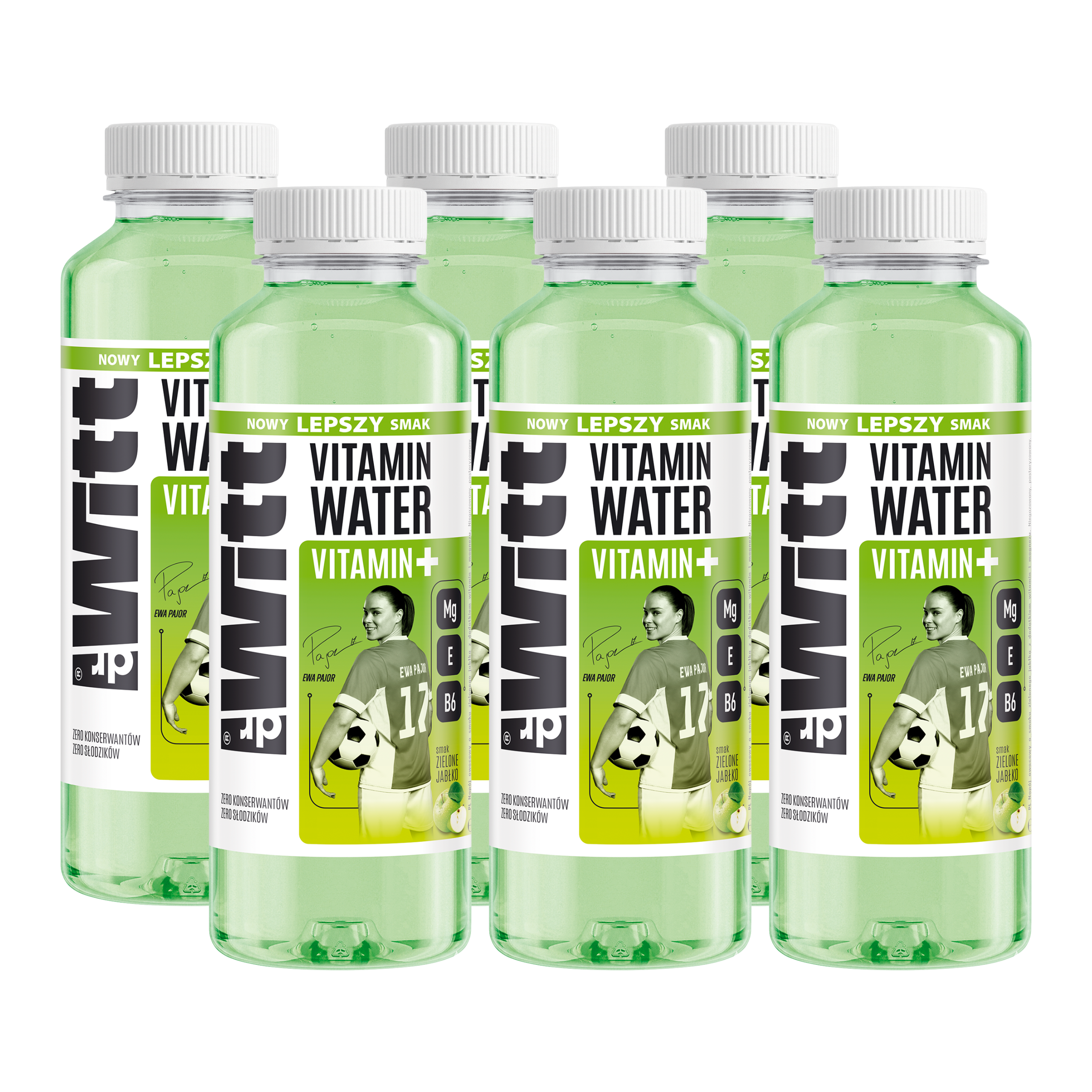 WITT ISO Vitamin Water zielone jabłko WIT. E 550ml x6