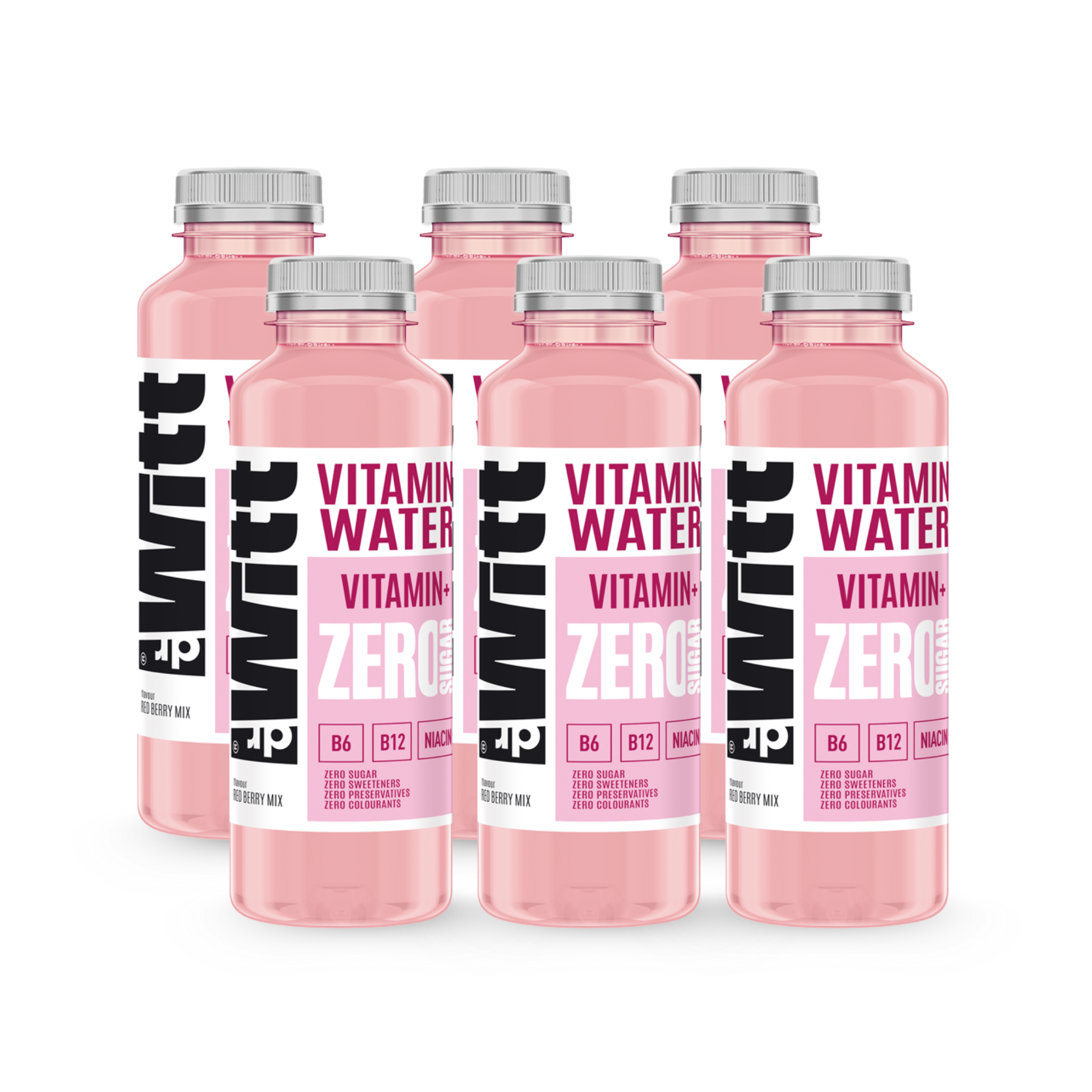 WITT Vitamin Water ZERO red berry mix VITAMIN+ 550ml x6