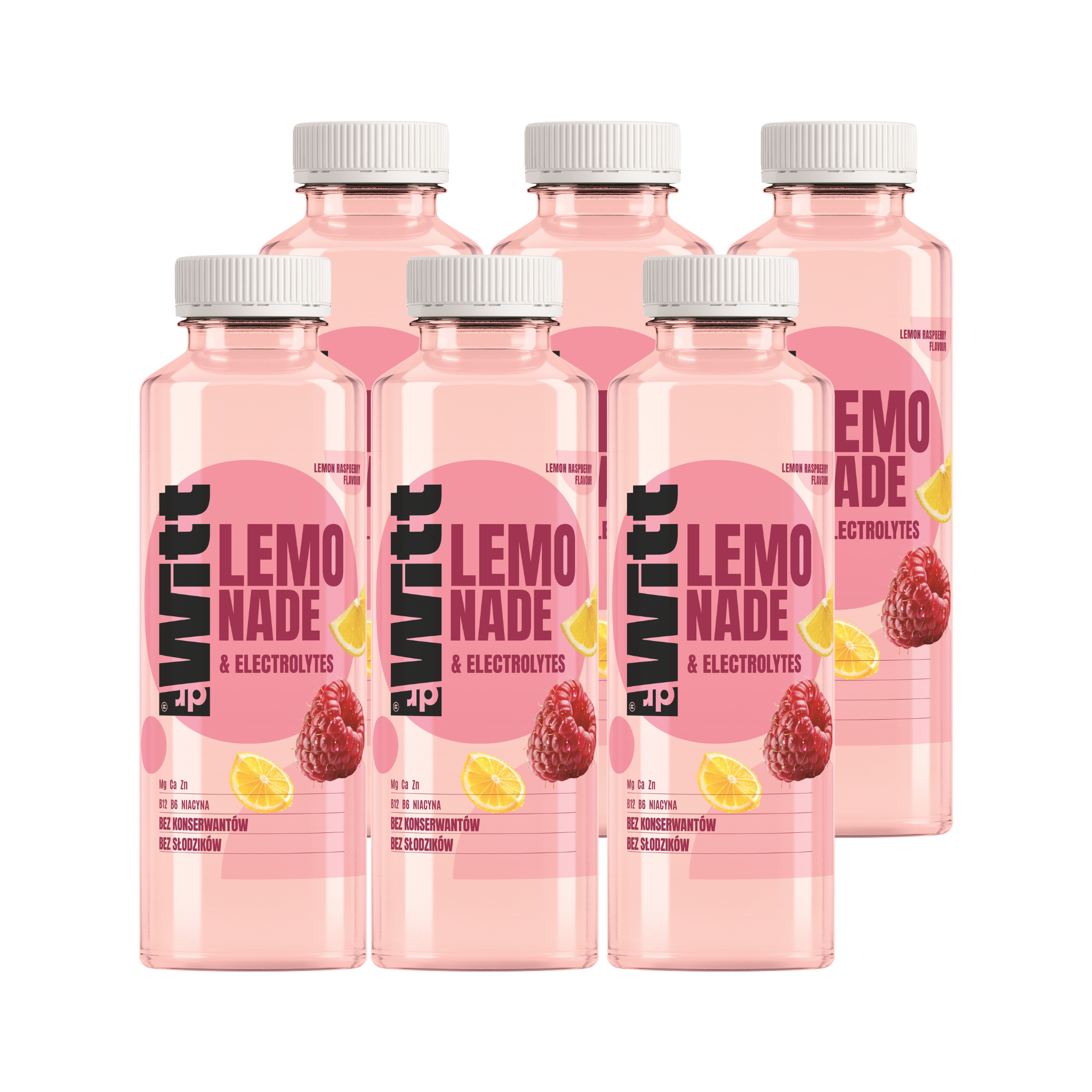 WITT LEMONIADA cytryna-malina 550 ml x 6
