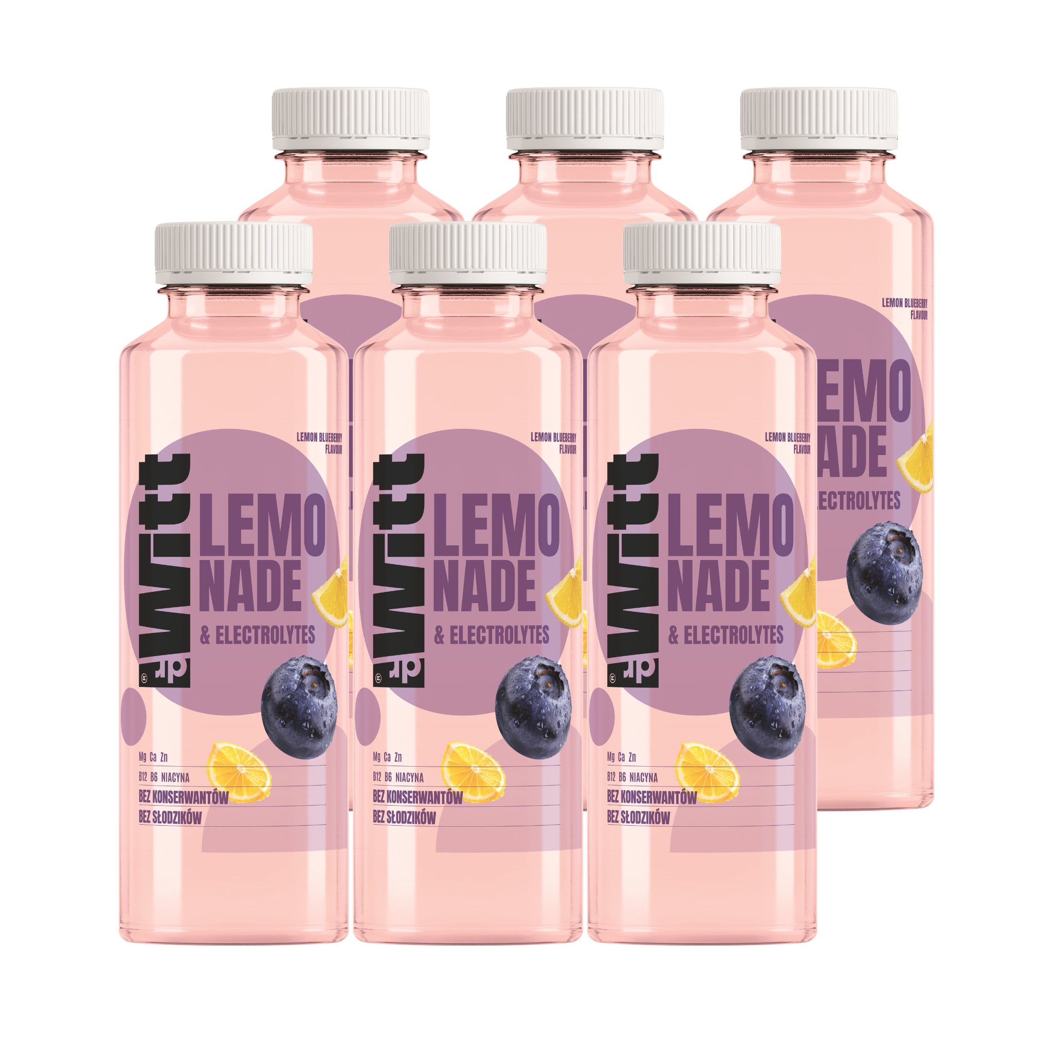 WITT LEMONIADA cytryna-jagoda 550 ml x 6
