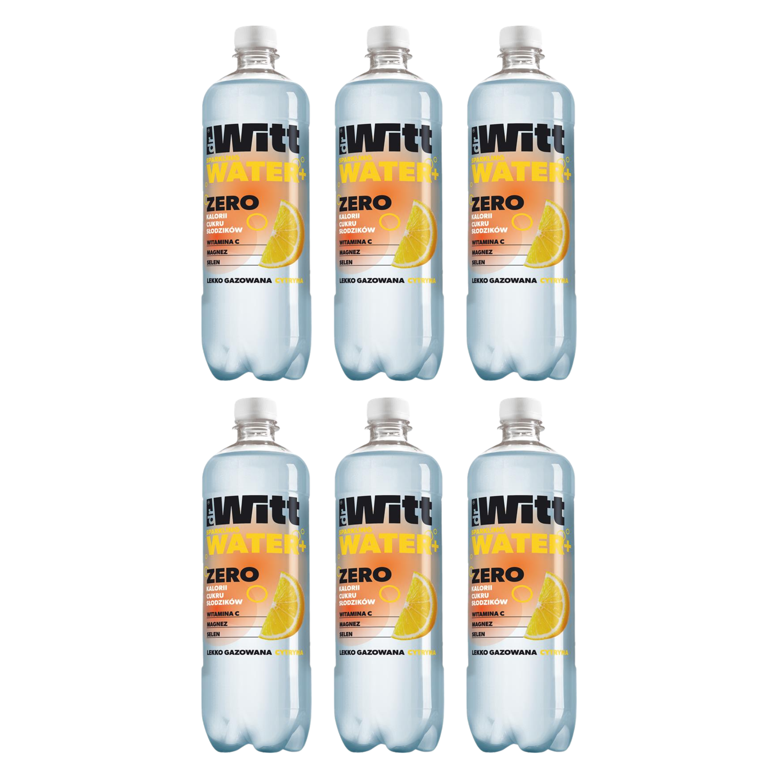 WITT SPARKLING WATER+ ZERO l.gaz cytryna 0,75L x 6