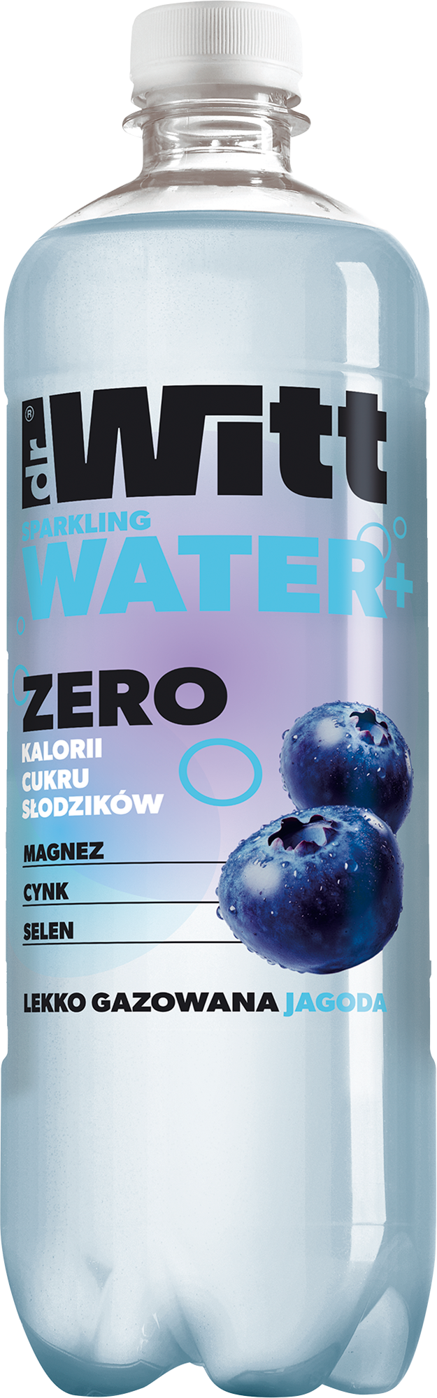 WITT SPARKLING WATER+ ZERO l.gaz jagoda 0,75L