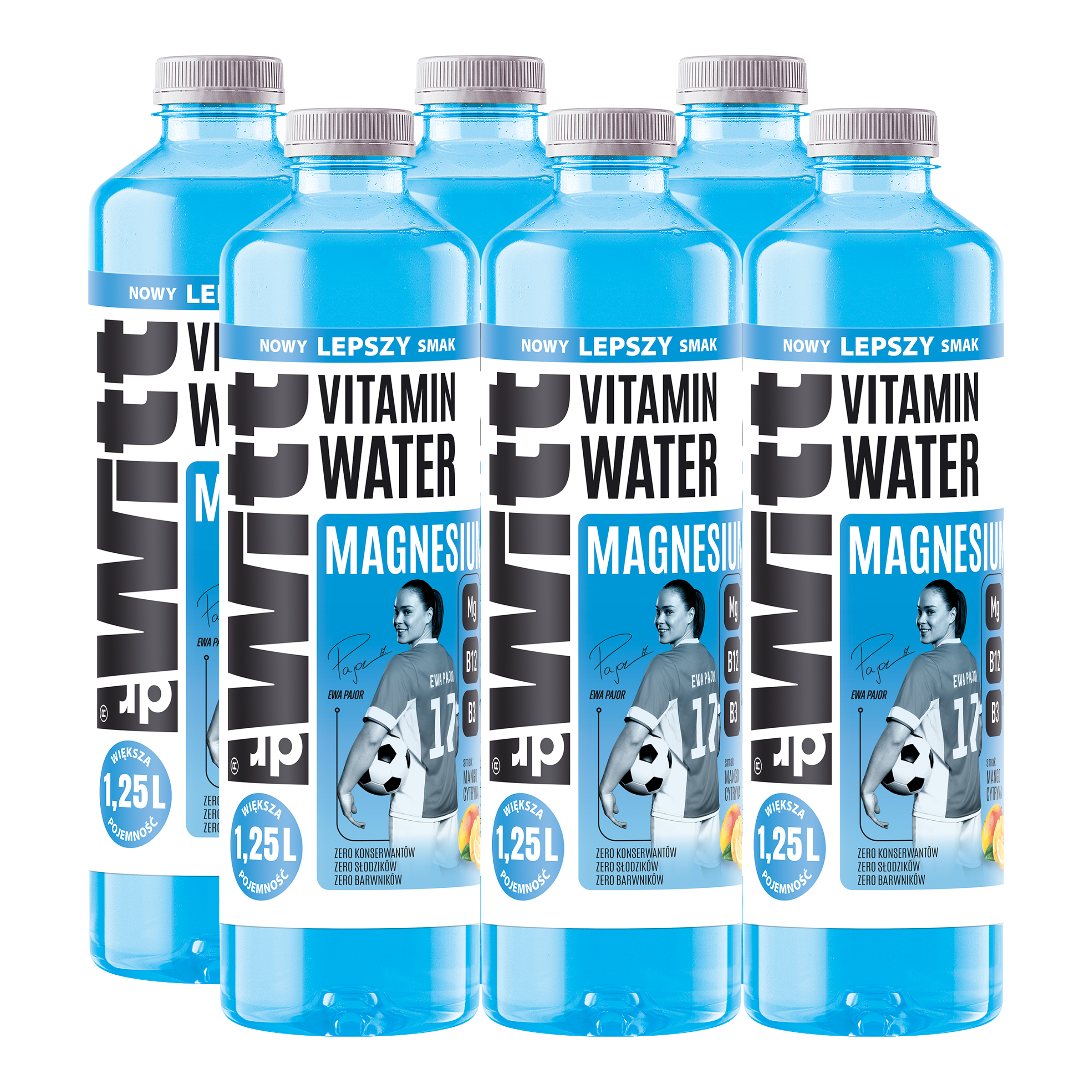 WITT Woda Witaminowa o smaku mango i cytryny 1,25l x6
