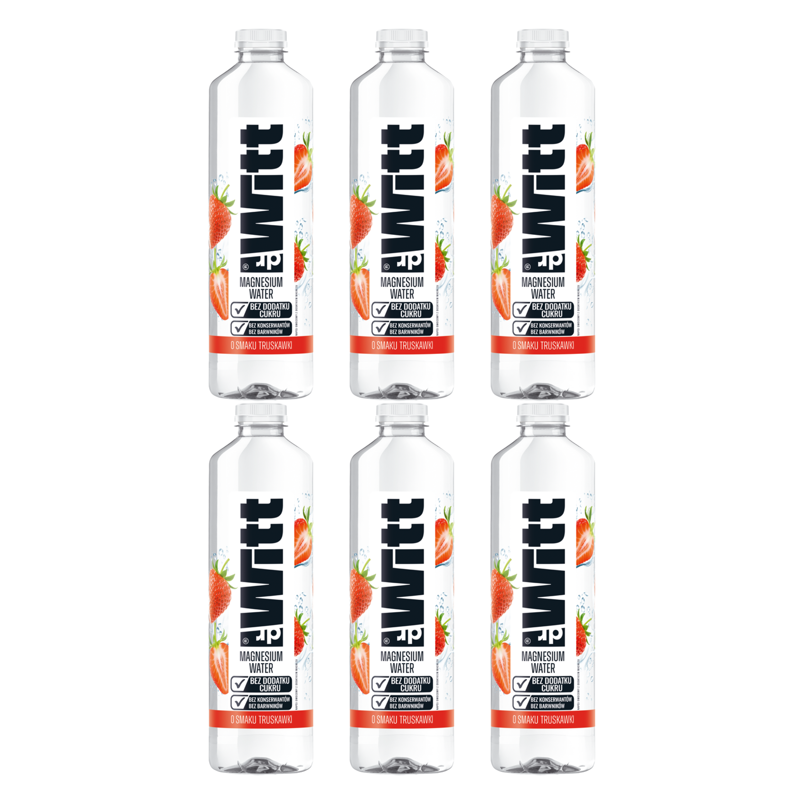 WITT MAGNESIUM WATER truskawka 1,25L x 6