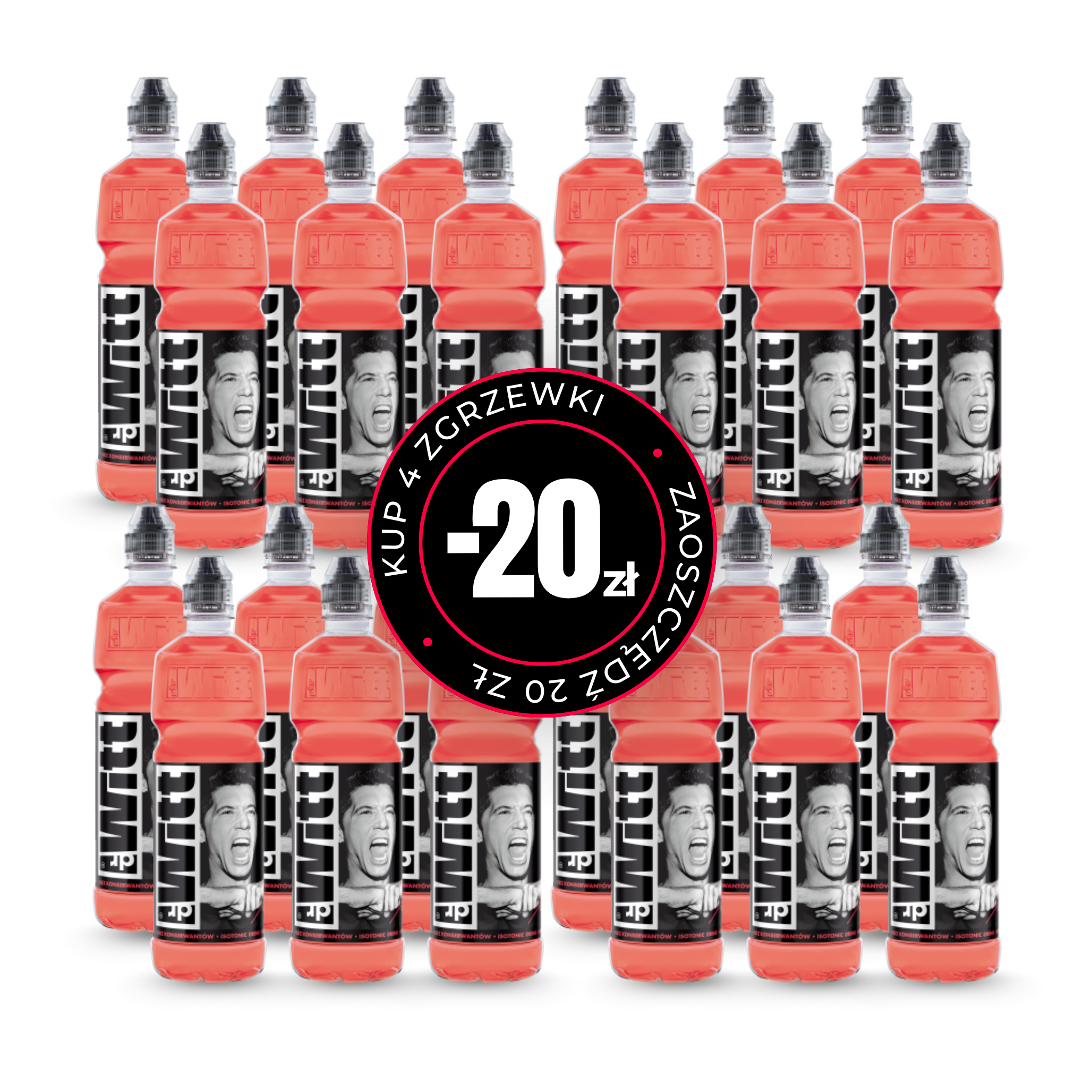 WITT Isotonic Drink czerwona pomarańcza 750ml x24