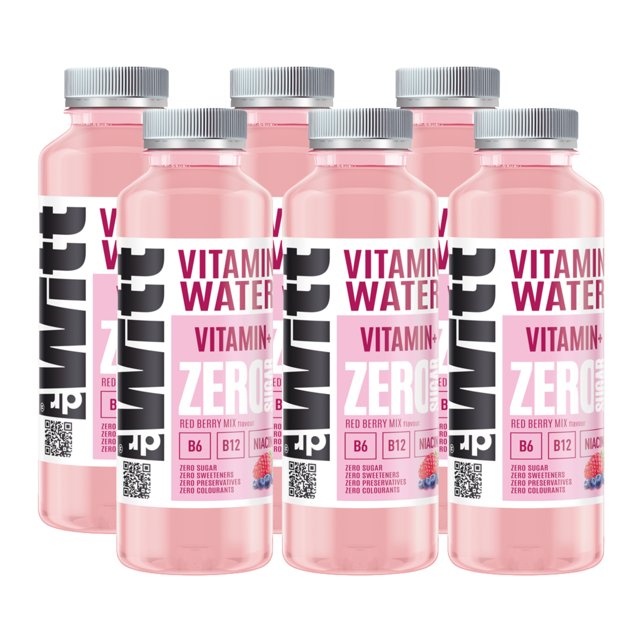 WITT Vitamin Water ZERO red berry mix VITAMIN+ 550ml x6