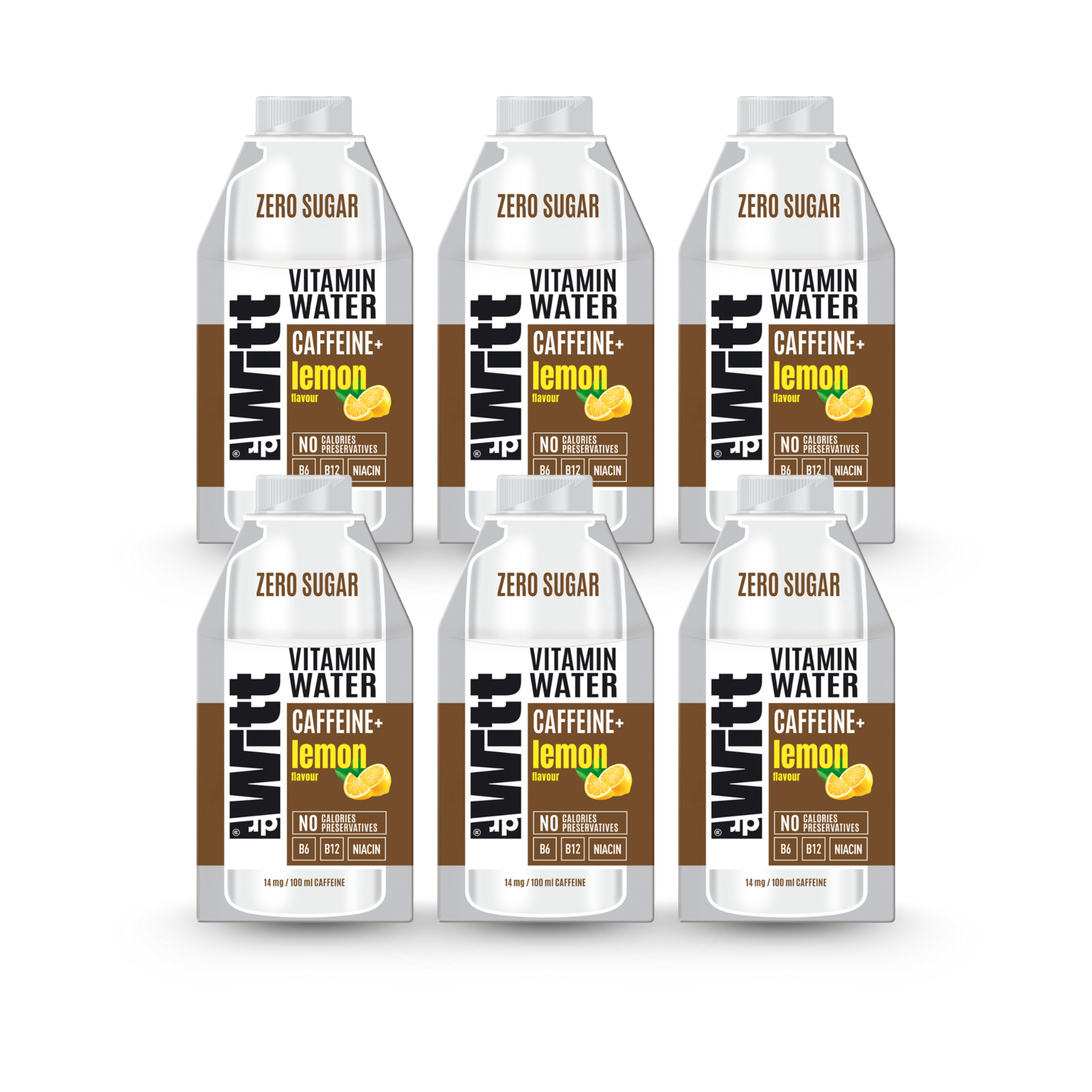 Witt Woda Kofeinowa o smaku cytryny 500ml x6